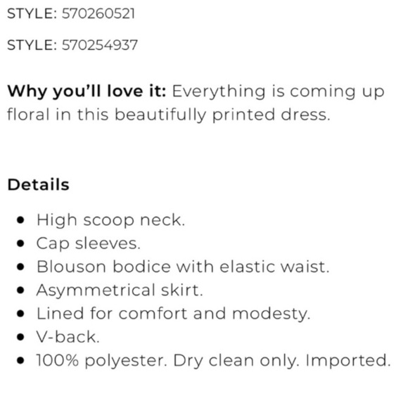 NWOT! Soma Floral Asymmetrical Sleeveless Elastic Waist Day Dress - Size XS💛 - Picture 8 of 8